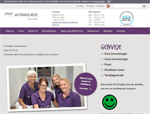 Tablet Screenshot of dintandlaege-havndal.dk